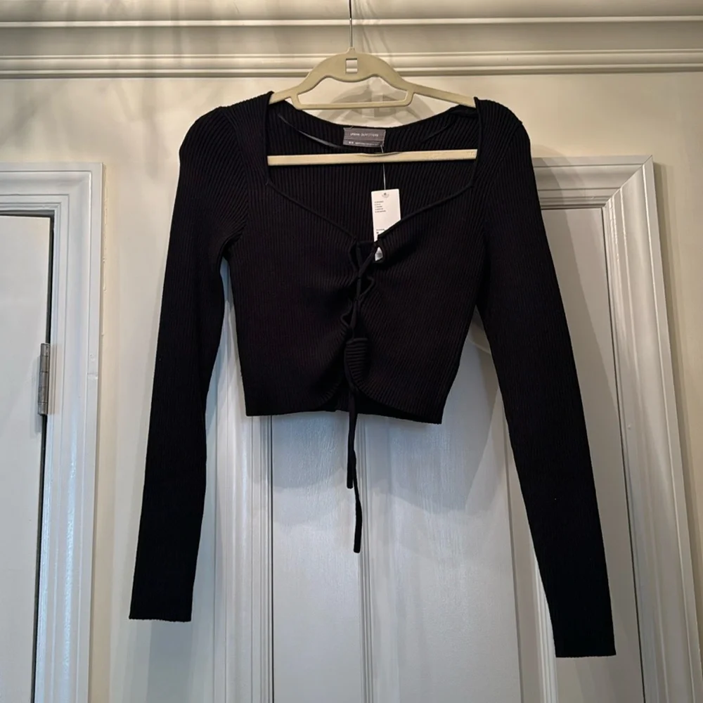 Urban Outfitters Tie Up Long Sleeve Tee NWT
